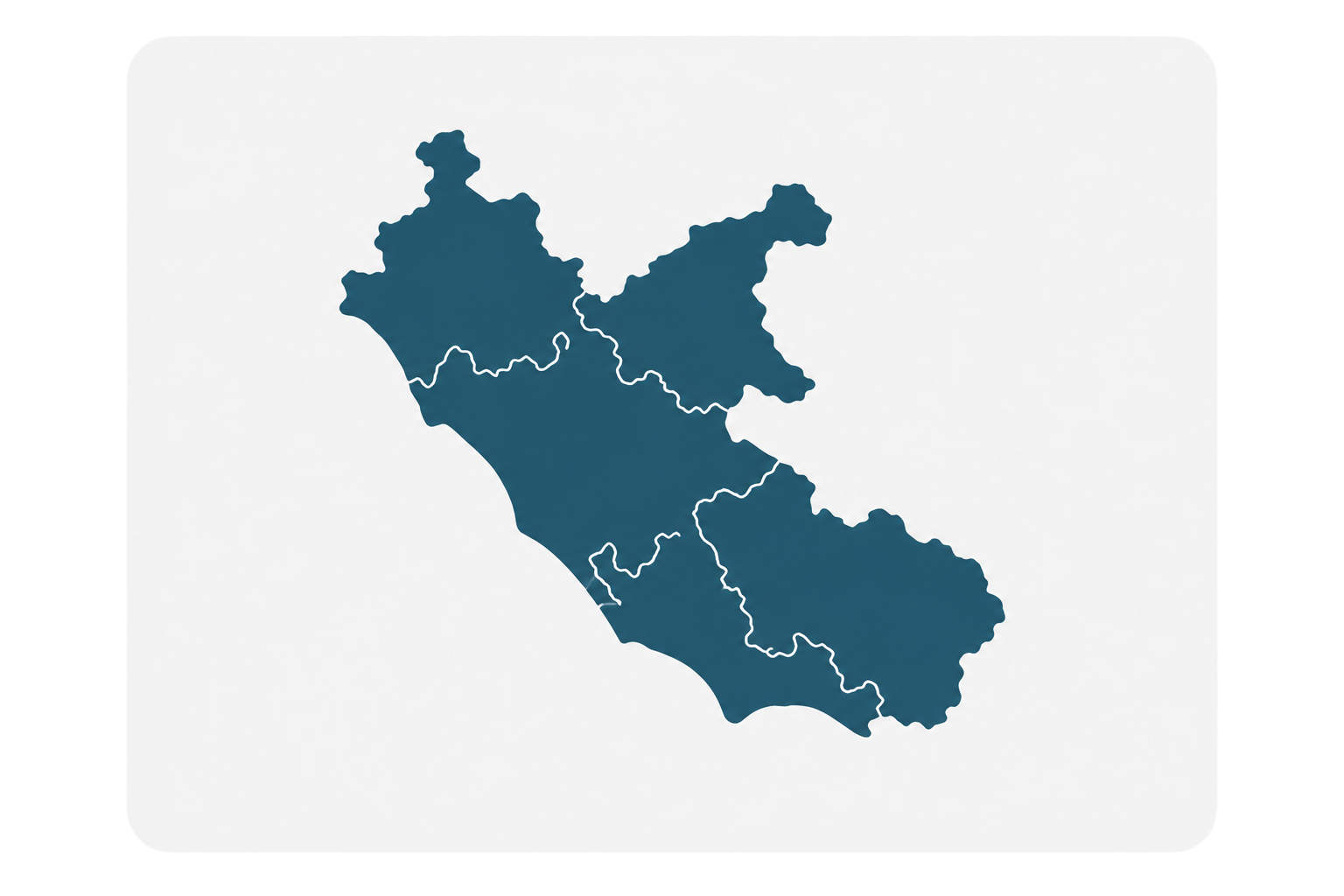 Mappa stilizzata del Lazio copy